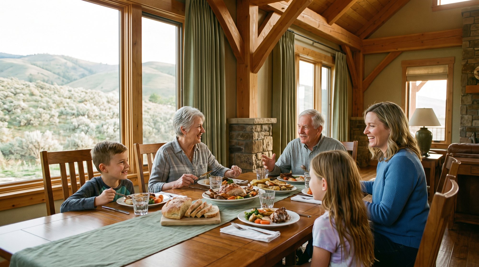 Family dinner night at Grovepoint